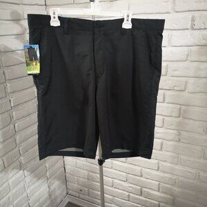 NWT Sunice Men's Size 38 Dark Grey Flat Front Moisture Wicking Stretch Shorts